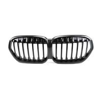 Rejilla ventilación parachoques Rejillas Superiores Estilo Diamantes Negros Aspecto De Fibra Carbono Delanteras Carreras Doble Línea. Para X1 F48 LCI 2020-2022(Single-Carbon Look)