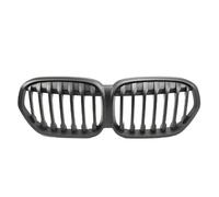 Rejilla ventilación parachoques Rejillas Superiores Estilo Diamantes Negros Aspecto De Fibra Carbono Delanteras Carreras Doble Línea. Para X1 F48 LCI 2020-2022(Single-Matte Black)