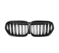 Rejilla ventilación parachoques Rejillas Superiores Estilo Diamantes Negros Aspecto De Fibra Carbono Delanteras Carreras Doble Línea. Para X1 F48 LCI 2020-2022(Double-Carbon Look)