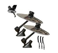 Rejilla ventilación platillo coche mini tambor dedo que hace que conducir sea más divertido, fácil instalación, clip resistente de metal manual con 3 cepillos limpieza de grietas for amantes(2pc)