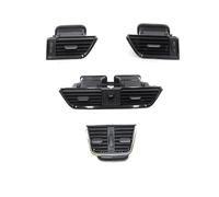 Rejilla Ventilación Salida Aire Acondicionado Trasero Central Izquierdo Y Derecho Salpicadero 5ED820951 5ED819701 5ED819203 Para Skoda Para Octavia CFCKHPTHAZ(Black 4pcs)