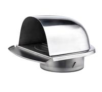 Rejilla Ventilación Salida de Aire de Pared con Pantalla de Insecto, Rejilla de aireación, Cubierta de ventilación, Rejilla de Escape Evita El Viento En Contra Y La Lluvia(150mm/5.9inch)