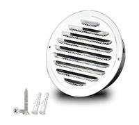 Rejilla Ventilacion, Ventilaciones De Acero Inoxidable Cubrir, Salida De VentilacióN De Pared Redonda Reja, Con Funciones A Prueba De Insectos, Lluvia Y Nieve(120mm(4.7in))