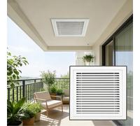 Rejilla Vertical Blanca para Retorno de Aire Acondicionado - Cubierta de ventilación HVAC con Lamas de 22x42 Pulgadas para Paredes y techos - Puerta extraíble, fácil instalación, solución de