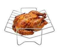 Rejillas Asadoras Para En Horno Acero Inoxidable en Forma de V Resistente | Soporte para Costillas para , Verdura, Interior, Exterior y Cocina y Barbacoa, Picnic, Camping y Cocinar