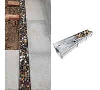 Rejillas de acero inoxidable cortables, cubiertas de drenaje para zanjas al aire libre, 35 cm de ancho x 45 cm de alto, eficaz para canalones de lluvia para agua