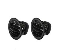 Rejillas de aire acondicionado para coche Para Opel ADAM Para CORSA D MK3 Para Vauxhall Negro/cromo A/C Cubierta De Ventilación De Aire Rejilla De Salida Se Adapta(2PCS Black)