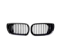 Rejillas De Carreras Riñón Delanteras Estilo Línea Única Brillante Serie 3 Para E46 325i 4 Puertas 2002 2003 2004 Parrillas Superiores Diamantes Parachoques Delantero(Single-Glossy Black)