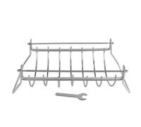 Rejillas De Costillas Para Barbacoa | Pinchos De Barbacoa De Acero Inoxidable | Soporte De Cocina Plegable Para Muslos De Pollo Preparación Asado Cerdo