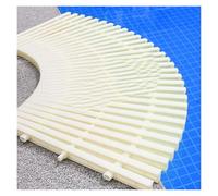 Rejillas de drenaje de piscina de ABS duraderas, 30 x 100 cm, cubiertas de desbordamiento para entradas, patios y cubiertas, juego de rejillas de drenaje de piscina, soluciones de drenaje de plástico