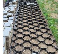 Rejillas de entrada de alta resistencia de 2 pulgadas para cobertizos de jardín, base de polietileno geográfico para patios y pasarelas, sistema de soporte de suelo