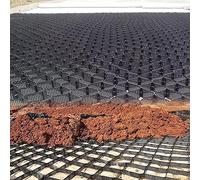 Rejillas de Entrada para Base de cobertizo de jardín, Malla de Nido de Abeja de 5 cm, Rejilla Permeable para pasarelas y Patios Exteriores, 2 m x 4 m (6,5' x 13'), solución para el Control d