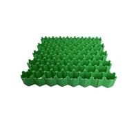 Rejillas de grava de plástico para calzadas, caminos, césped o pavimento, 4 rejillas = 1 m² (50 x 50 cm, verde) (7 cm de altura, 20 piezas)