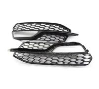 Rejillas de Luz Antiniebla Compatible Con S3 A3 2014 2015 2016 Rejilla Luz Antiniebla Parachoques Delantero Rejilla Malla Panal Cubierta Lámpara Piezas Reparación