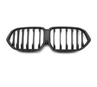 Rejillas de radiador delanteras para coche Rejilla De Radiador De Coche, Parachoques Delantero, Rejilla De Riñón, ABS, Repuesto Para Serie X6 G06 2019-2023(Single Matte Black)