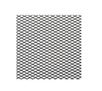 Rejillas de radiador delanteras para coche Rejilla De Ventilación Para Parachoques De Coche Y Camión De De Aluminio De 120 Cm X 40 Cm En Y Plateado Para Tuning( Black Diamond 4x8mm)