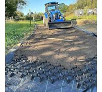 Rejillas de refuerzo de suelo duraderas para calzadas, estacionamientos y jardines, rejillas plegables de grava de polietileno de alta densidad para control de erosión del suelo, protección del césped