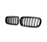 Rejillas De Riñón Delantero Para X5 F15 X6 F16 2015-2019 Reemplazo De Parrillas Parachoques Capó De Doble Listón Negro Brillante Rejilla Parrilla Delantera