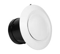 Rejillas de ventilación ajustables, 4 tamaños Difusor de techo Válvula de suministro de escape Rejilla de ventilación Anemostat Cubierta de manguera de conductos de ventilación(75mm)