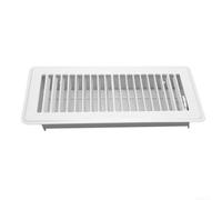 Rejillas de Ventilación de Suelo Metal 5.5x13.5 Pulgadas Rejilla Rectangular HVAC Duradera Instalación Sin Herramientas Flujo Aire Eficiente para Cocina Garaje Lavadero Varios Colores(4X10in White)
