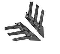 Rejillas De Ventilación Laterales para Ventanas, Decoración Exterior, Alerón Trasero para Parabrisas, Embellecedor Universal (2 Piezas)(Black)