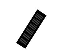 Rejillas de ventilación rectangulares pequeñas de aleación de aluminio, rejillas de ventilación cuadradas, rejillas de ventilación con rejillas for fregadero de cocina(Black,150x300mm/5.9x11.8in)