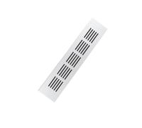 Rejillas de ventilación rectangulares pequeñas de aleación de aluminio, rejillas de ventilación cuadradas, rejillas de ventilación con rejillas for fregadero de cocina(Silver,60x250mm/2.4x10in)