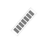 Rejillas de ventilación rectangulares pequeñas de aleación de aluminio, rejillas de ventilación cuadradas, rejillas de ventilación con rejillas for fregadero de cocina(Natural,150x450mm/5.9x17.7in)