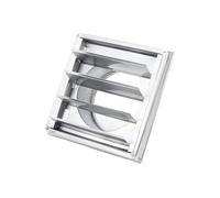 Rejillas de Ventilación Rejilla de ventilación acero inoxidable 304 for baño, resistente al viento y a la lluvia, 100/125/150 mm(125mm)