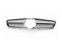 Rejillas Delantera Grill Rejilla Delantera Estilo Para AMG Para Benz W207 E Coupé 2 Puertas 2009-2013 E250 E300 E350 E500 Malla Para Capó Y Parachoques Superior(Plata)
