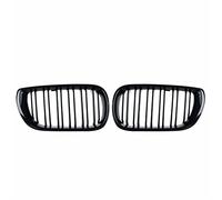 Rejillas delanteras capó Compatible con para E46 2002 2003 2004 2005 Cubierta capó parachoques coche Parrilla delantera riñón Parrillas admisión aire Parrilla superior Parrilla doble listón