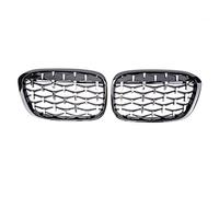 Rejillas delanteras capó Compatible Con Para X1 F48 2014 2015 2016 2017 2018 2019 Grill Car Front Riñón Grille Toma De Aire Grilla Upper Grille Cover