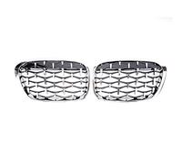 Rejillas delanteras capó Compatible Con Para X1 F48 2014 2015 2016 2017 2018 2019 Grill Car Front Riñón Grille Toma De Aire Grilla Upper Grille Cover