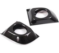 Rejillas delanteras Marco de luz antiniebla delantera para Fiat 500 2011-2015 lámpara para cubierta de anillo embellecedora ABS(1)