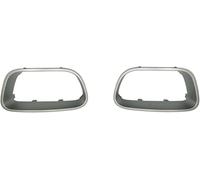 Rejillas delanteras Marco decorativo para parachoques delantero de para Citroën C5 Aircross reinstalación de la cubierta de la luz de conducción(2)