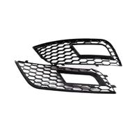 Rejillas delanteras Para A4 Para B8.5 Facelift Modelos 2013-2016 Embellecedor Parachoques Delantero Marco Tapa Bisel 2 Piezas Rejillas Antiniebla Delanteras(1 pair black)