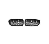 Rejillas delanteras Para BMW Serie 5 F10 F11 F18 2010-2017 528i 535i Parrilla Carreras Estilo Diamante Parachoques Delantero Deportiva Rejillas