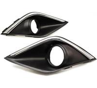 Rejillas delanteras Para Mitsubishi Para Outlander 2016-2019 cubierta de faros antiniebla marco de capó cubiertas de parrilla(Left and Right)