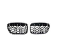 Rejillas Delanteras Para X3 F25 2010 2011 2012 2013 Rejillas Radiador Delanteras(Plata)