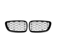 Rejillas Delanteras Parrilla Delantera Riñón Para Serie 2 F22 F23 F87 Para M2 Diamond Car Racing, Color Plateado Y Negro Brillante Años 2014 2015 2016 2017 2018 2019 Parrilla Frontal(Black Silver)