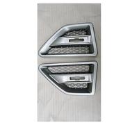 Rejillas Delanteras Rejilla De Ventilación Lateral Para Guardabarros Coche, Para Land Para Rover Para Freelander 2 LR2 2008-2015 Parrilla Frontal(Plata)