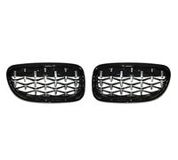 Rejillas delanteras Rejilla Meteorito Repuesto Parrilla Riñón Automática 2 Uds Para E90 E91 3 Series 2009-2012 Parrillas Delanteras Carreras Diamantes Parrilla Delantera
