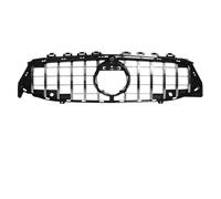 Rejillas Delanteras Rejilla Parachoques Delantero Estilo Para GTR Parrillas Carreras Superiores Para Benz Clase Para CLA W118 2020-2023 CLA200 CLA250 CLA35 Para AMG Parrilla Frontal(G-Chrome Silver)