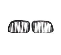 Rejillas Delanteras Superiores Competición Doble Línea En Negro Brillante Para Para SUV X5 E53 2004-2006 Para Sport 4D LCI Accesorios Competición