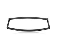 Rejillas Frontales Cubierta Superposición Ajuste Contorno Parrilla Marco Delantero Coche para Q50 2014-2017 Decorativa(Negro Brillante)