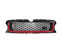 Rejillas frontales de radiador 1 Uds. Rejilla De Parachoques Delantero Para Land Para Rover Para Range Para Sport L320 2010-2013 ABS Parrilla Malla Estilo Coche Parrilla Delantera(Negro rojo)