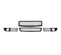 Rejillas frontales de radiador Conjunto Parrillas Delanteras Compatible Con Para A4 B6 2002-2005 Parrilla Delantera Superior E Inferior Panal Y Rejilla Luz Antiniebla 8E0 807 647 Parrillas delanteras