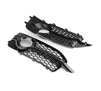 Rejillas frontales de radiador Par de cubiertas para rejilla de luz antiniebla delantera para Audi A1 8X S-Line 2010-2014, rejilla de carreras hexagonal con diseño de panal. Parrilla de parachoques