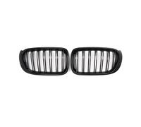 Rejillas Frontales De Radiador Par Rejillas Delanteras Negras Brillantes + Doble Línea Para X3 Para X4 Para F25 Para F26 2014 2015 2016 2017 Coche Rejilla Marco
