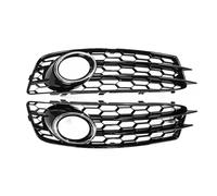 Rejillas Frontales De Radiador Par Rejillas Luz Antiniebla Para Parachoques Delantero Coche Cubierta Malla Para A3 8P Para S-Line 2009 2010 2011 2012 8P0807682 Coche Rejilla Marco(With Chrome)